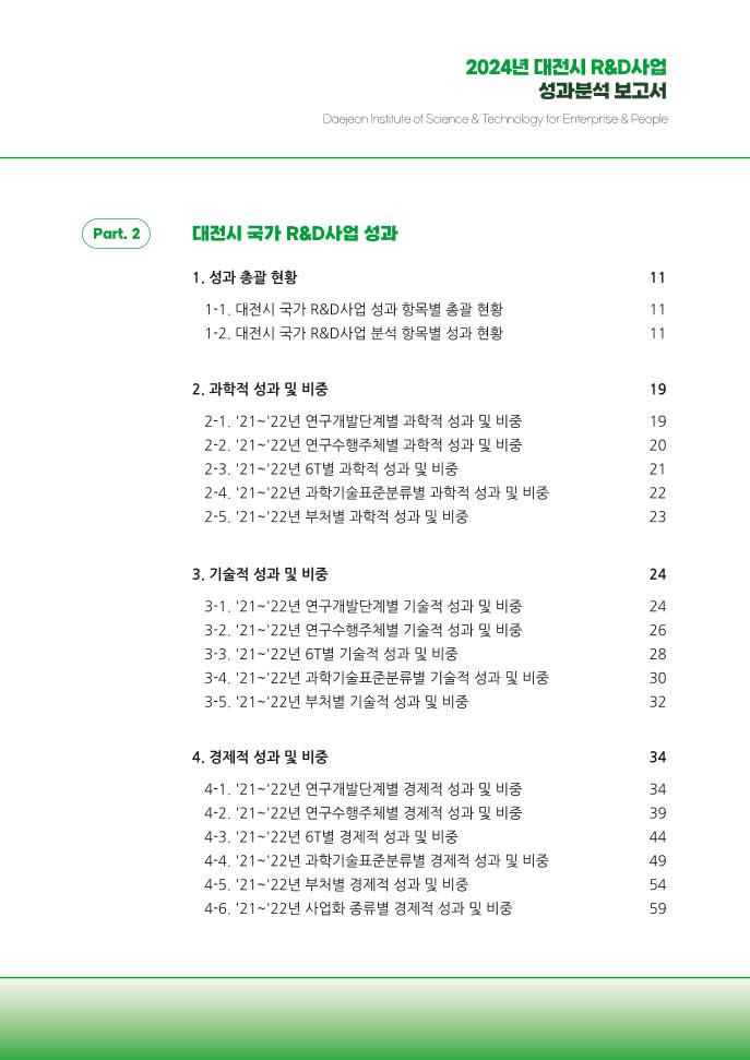 [대전과학산업진흥원] DISTEP 2024년 대전시 R&D사업 성과분석 보고서_최종본.pdf 미리보기 3페이지